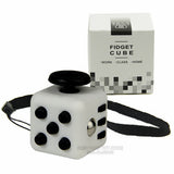 Mini Fidget Cube Vinyl Desk Toy Keychain Squeeze Fun Stress Reliever 2.2cm 11 Colour Click Glide Flip Spin Breathe Roll With Box