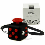Mini Fidget Cube Vinyl Desk Toy Keychain Squeeze Fun Stress Reliever 2.2cm 11 Colour Click Glide Flip Spin Breathe Roll With Box