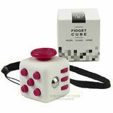 Mini Fidget Cube Vinyl Desk Toy Keychain Squeeze Fun Stress Reliever 2.2cm 11 Colour Click Glide Flip Spin Breathe Roll With Box