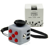 Mini Fidget Cube Vinyl Desk Toy Keychain Squeeze Fun Stress Reliever 2.2cm 11 Colour Click Glide Flip Spin Breathe Roll With Box