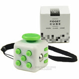 Mini Fidget Cube Vinyl Desk Toy Keychain Squeeze Fun Stress Reliever 2.2cm 11 Colour Click Glide Flip Spin Breathe Roll With Box
