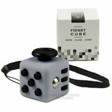 Mini Fidget Cube Vinyl Desk Toy Keychain Squeeze Fun Stress Reliever 2.2cm 11 Colour Click Glide Flip Spin Breathe Roll With Box