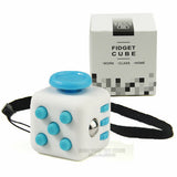 Mini Fidget Cube Vinyl Desk Toy Keychain Squeeze Fun Stress Reliever 2.2cm 11 Colour Click Glide Flip Spin Breathe Roll With Box
