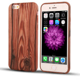 Silicone Wood Case For iPhone Models