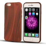 Silicone Wood Case For iPhone Models