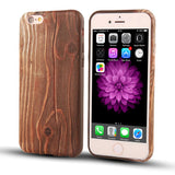 Silicone Wood Case For iPhone Models