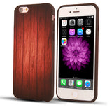 Silicone Wood Case For iPhone Models