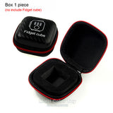 Mini Fidget Cube Vinyl Desk Toy Keychain Squeeze Fun Stress Reliever 2.2cm 11 Colour Click Glide Flip Spin Breathe Roll With Box